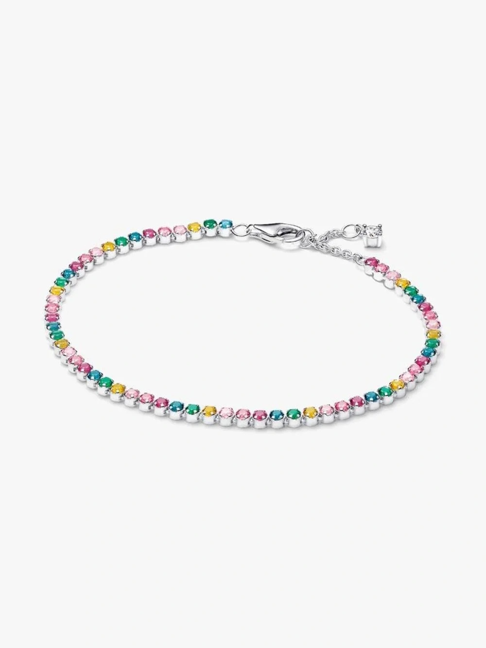 Pandora Silver Multicolor Crystal Bracelet
